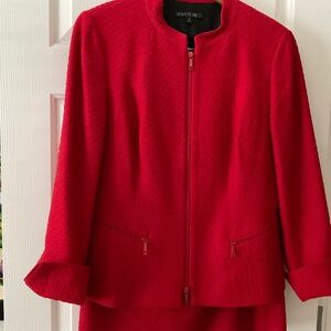 Lafayette 148, 2-piece, wool, jacket and skirt suit.
